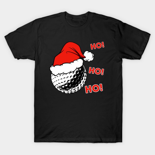 Golf Christmas T-Shirt by footballomatic